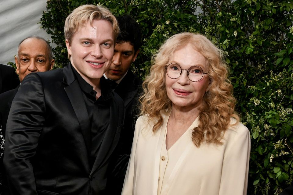 Mia Farrow with son Ronan Farrow at the 78th annual Tony Awards in New York City in June. Photo: CBS via Getty